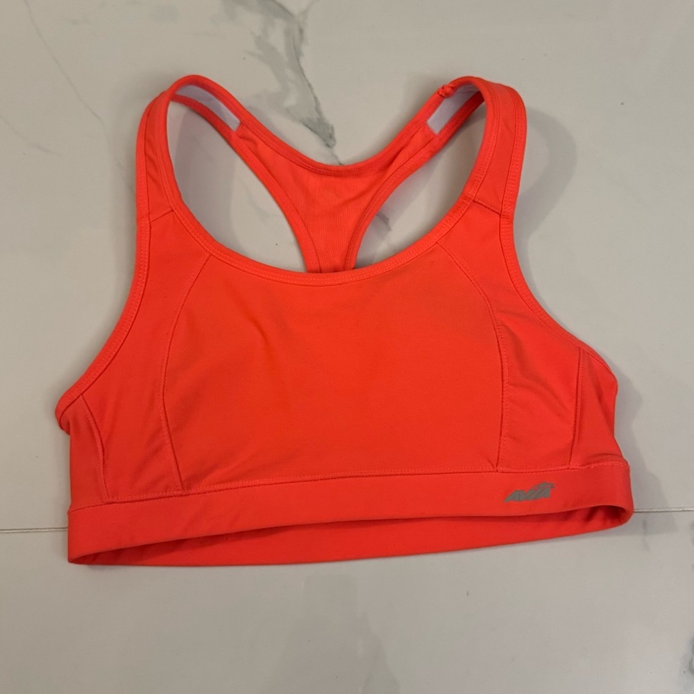 Avia Neon Coral Racerback Sports Bra